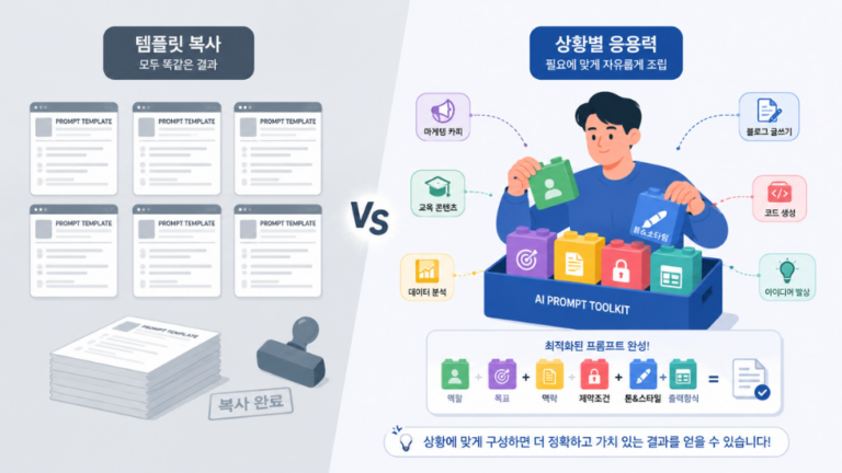 수십만 원짜리 AI 프롬프트 교육 템플릿 전자책, 왜 내 업무에는 적용이 안 될까?