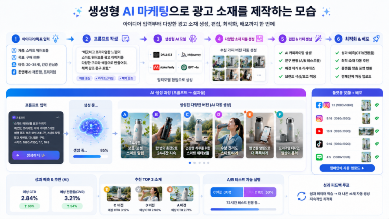 생성형 AI 마케팅으로 광고 제작 4주를 1시간으로 줄이는 법
