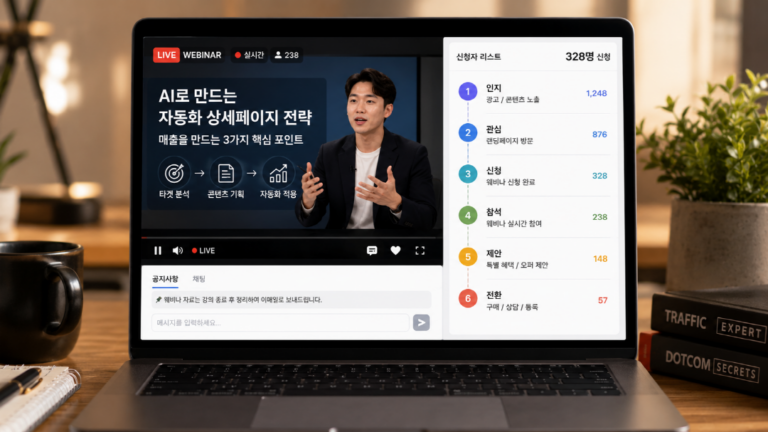 지식만 퍼주는 특강 vs ‘인식 전환’으로 결제를 만드는 웨비나 퍼널