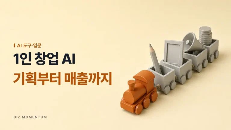 기획부터 매출까지 혼자 다 하는 1인 창업 필수 코스, 비즈모멘텀 AI 교육의 모든 것