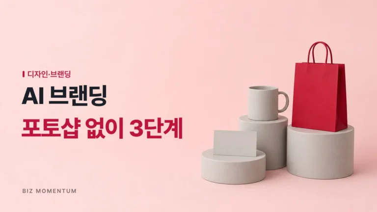 포토샵 없이 끝내는 1인 창업 AI 브랜딩 3단계 완성 가이드