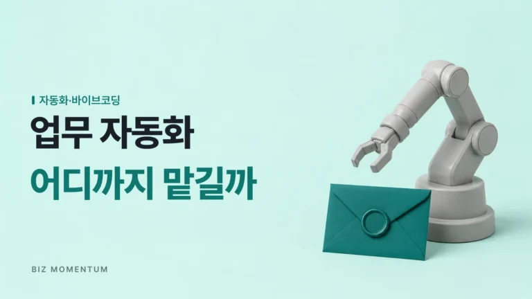 전부 자동화하면 고객이 떠납니다: 업무 자동화 기준 잡는 법